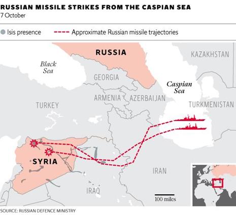 Russia Caspian Strikes
