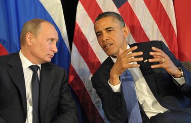 Russian President Vladimir Putin and President Barack Obama September,28 2015