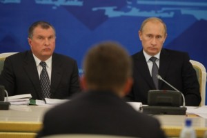 Игорь Сечин и Владимир Путин